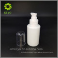 Botella de vidrio blanco de 50 ml con botella de bomba de vidrio con cabeza de bomba